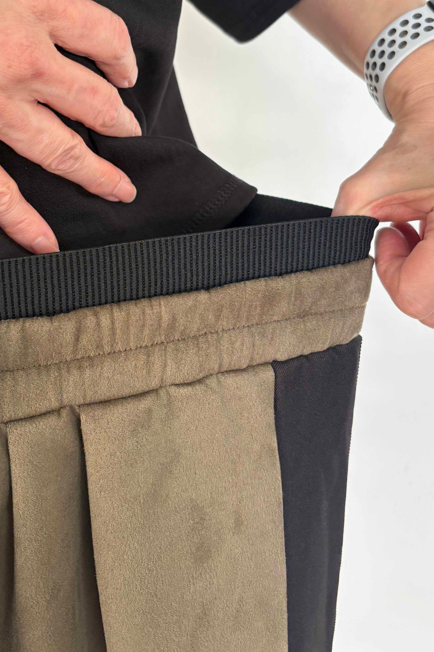 フェイクスエードカーゴスカート