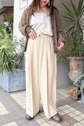 ROSIEE(ロージー)2タックワイドパンツ　R082734　ベージュ
