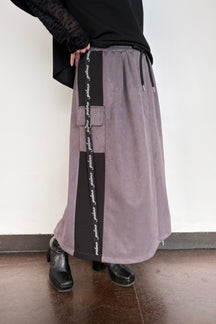 フェイクスエードカーゴスカート