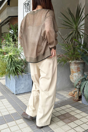 ROSIEE(ロージー)2タックワイドパンツ　R082734　ベージュ