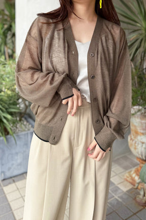 CHIGNON (シニヨン) シアーカノコカーディガン 9853-385JR　モカ
