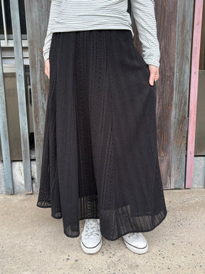 ラッセルレースストライプスカート