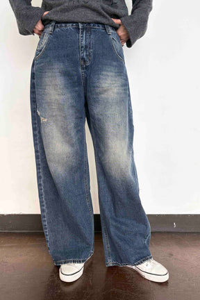 フェードコクーンデニムパンツ