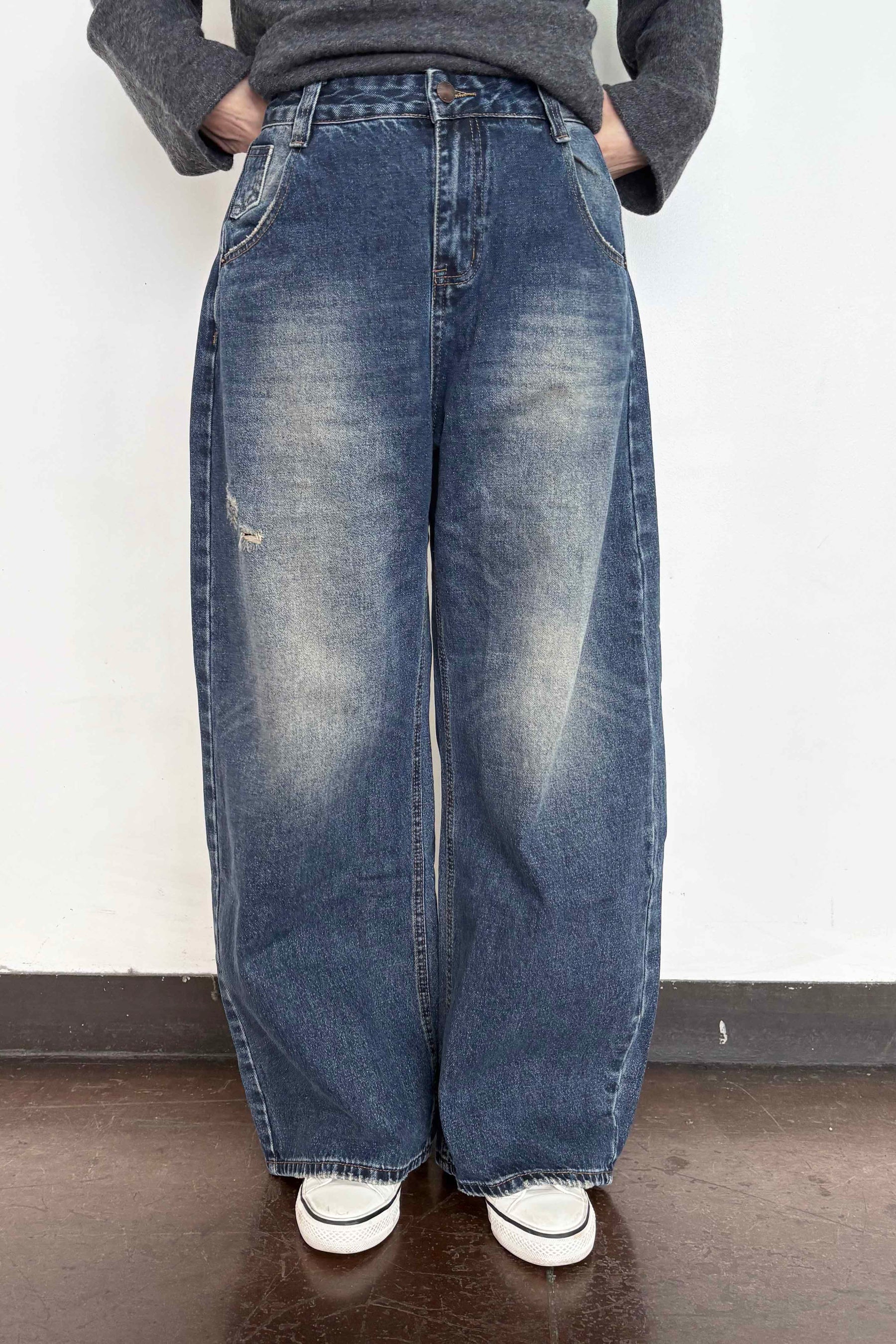 フェードコクーンデニムパンツ