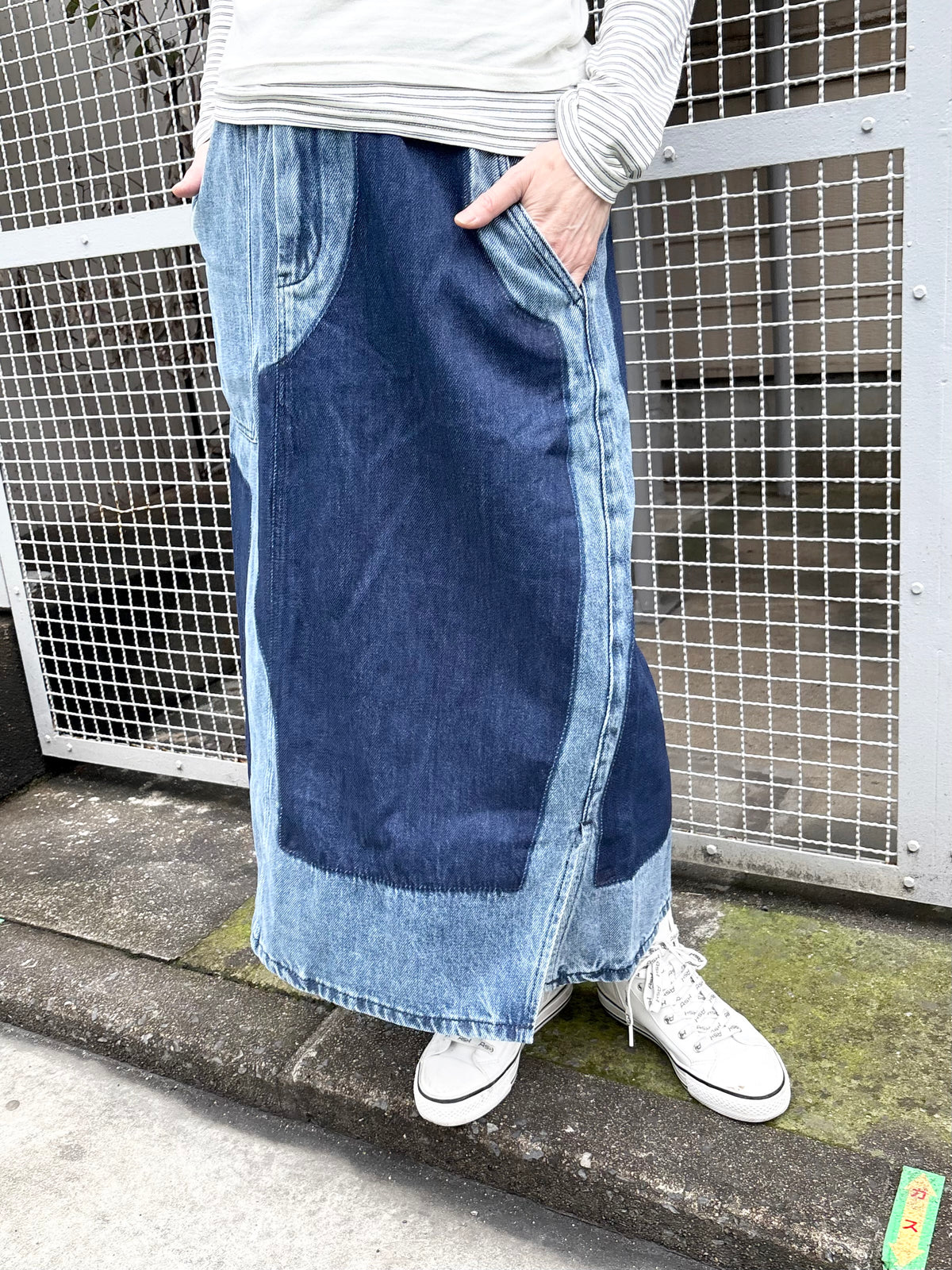 リメイク風デニムスカート