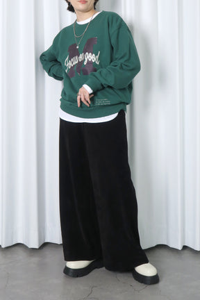 コーデュロイワイドパンツ