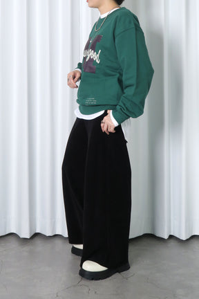 コーデュロイワイドパンツ