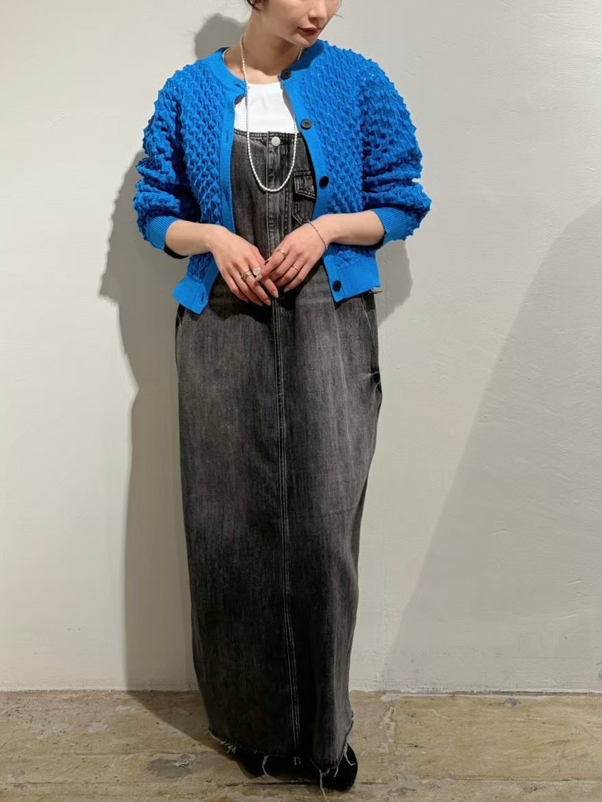 PaulineBleu (ポリーヌブロー）編みニットカーディガン 37527