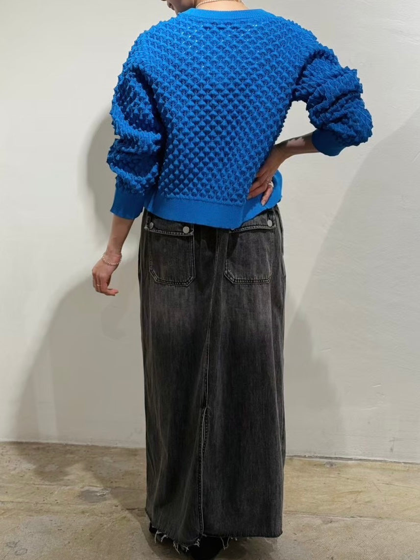 Pauline Bleu ポリーヌブロー　パッチワーク　切り替え　カーディガン Pauline Bleu（ポリーヌブロー）公式 通販 | TORAYACHAIN ONLINESHOP
