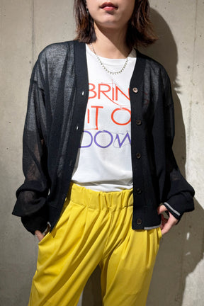 CHIGNON (シニヨン) シアーカノコカーディガン 9853-385JR　ブラック
