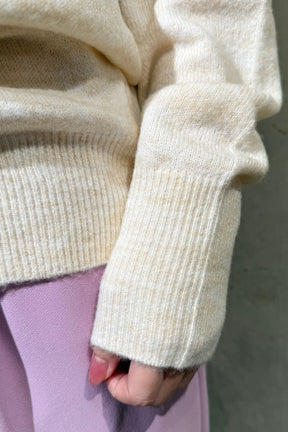 huitieme nid(ユイッティームニ) YALEニット 743600　アイボリー