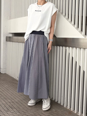 ストライプハギスカート.