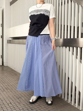 ストライプハギスカート.