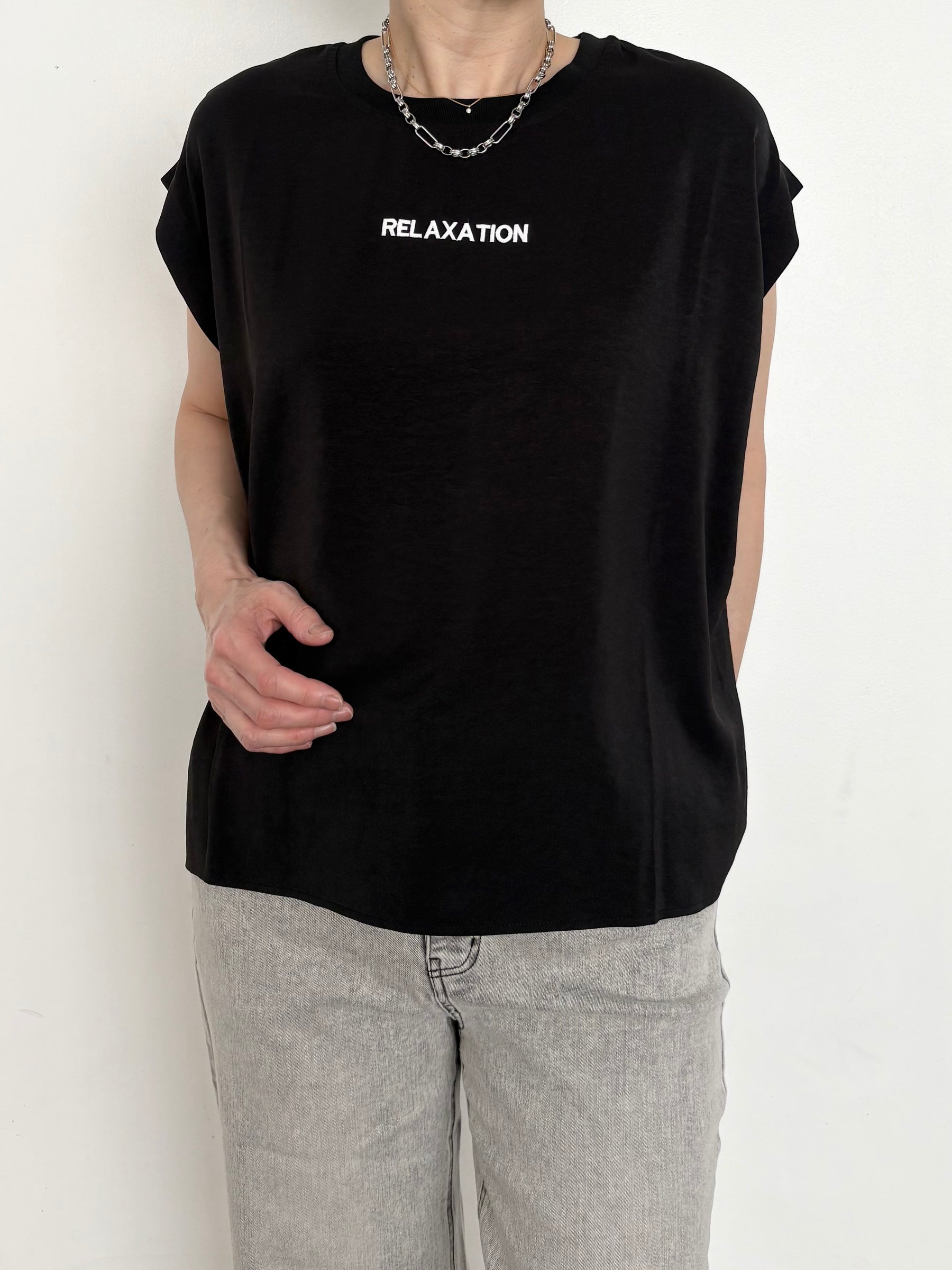 ロゴ刺繍フレンチスリーブTOPS
