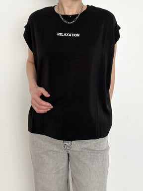 ロゴ刺繍フレンチスリーブTOPS