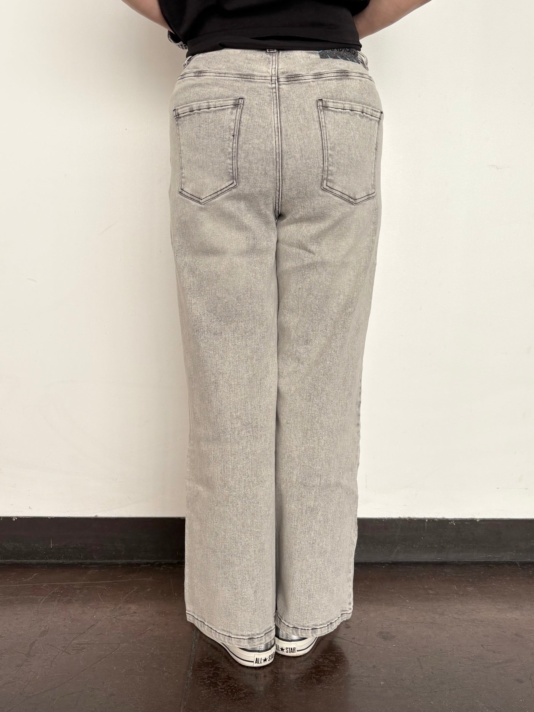 デニムセミワイドパンツ