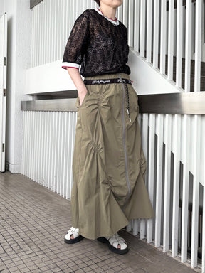ギャザーナイロンスカート