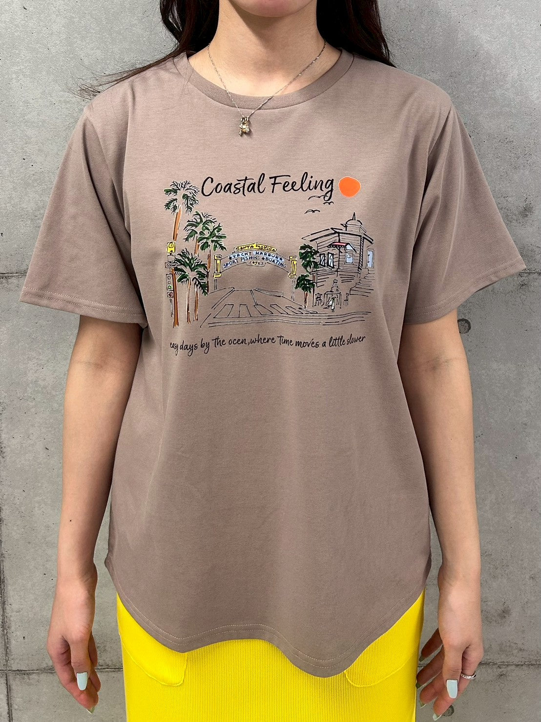 風景画イラストTシャツ