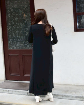 アームウォーマーライク布帛ドッキングワンピース