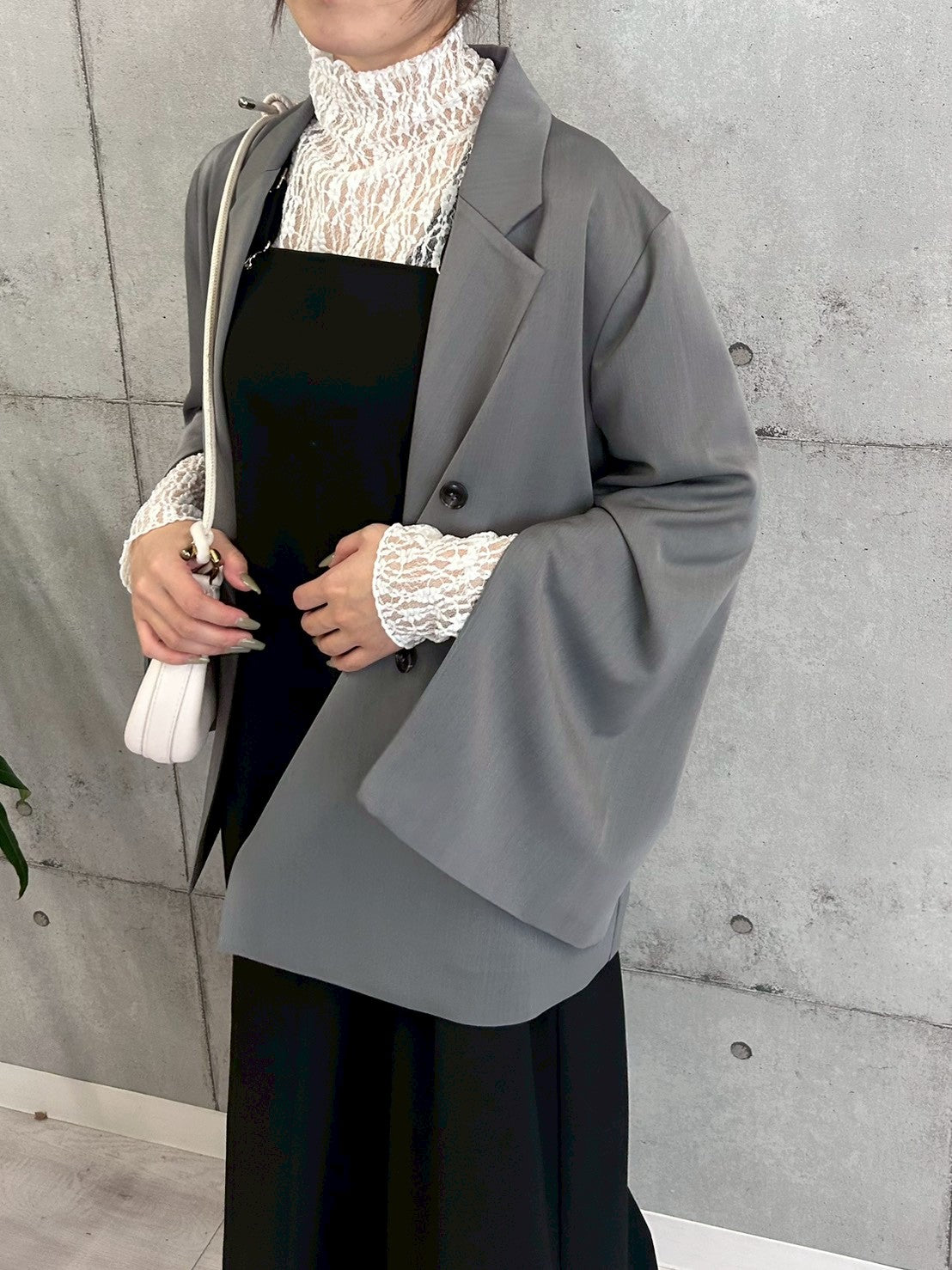 袖スリットダブルジャケット