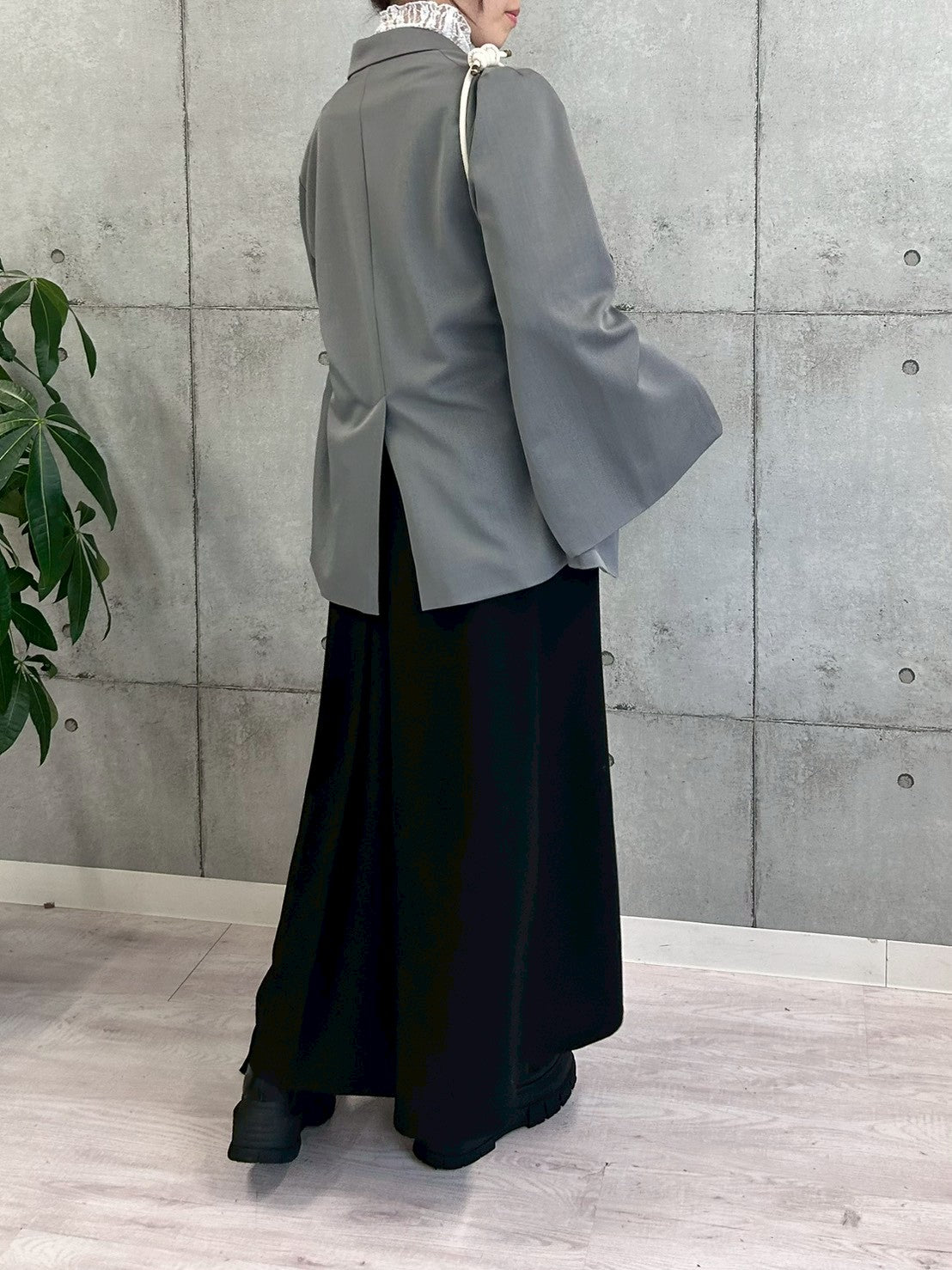 袖スリットダブルジャケット