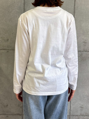女の子柄プリントロングTシャツ