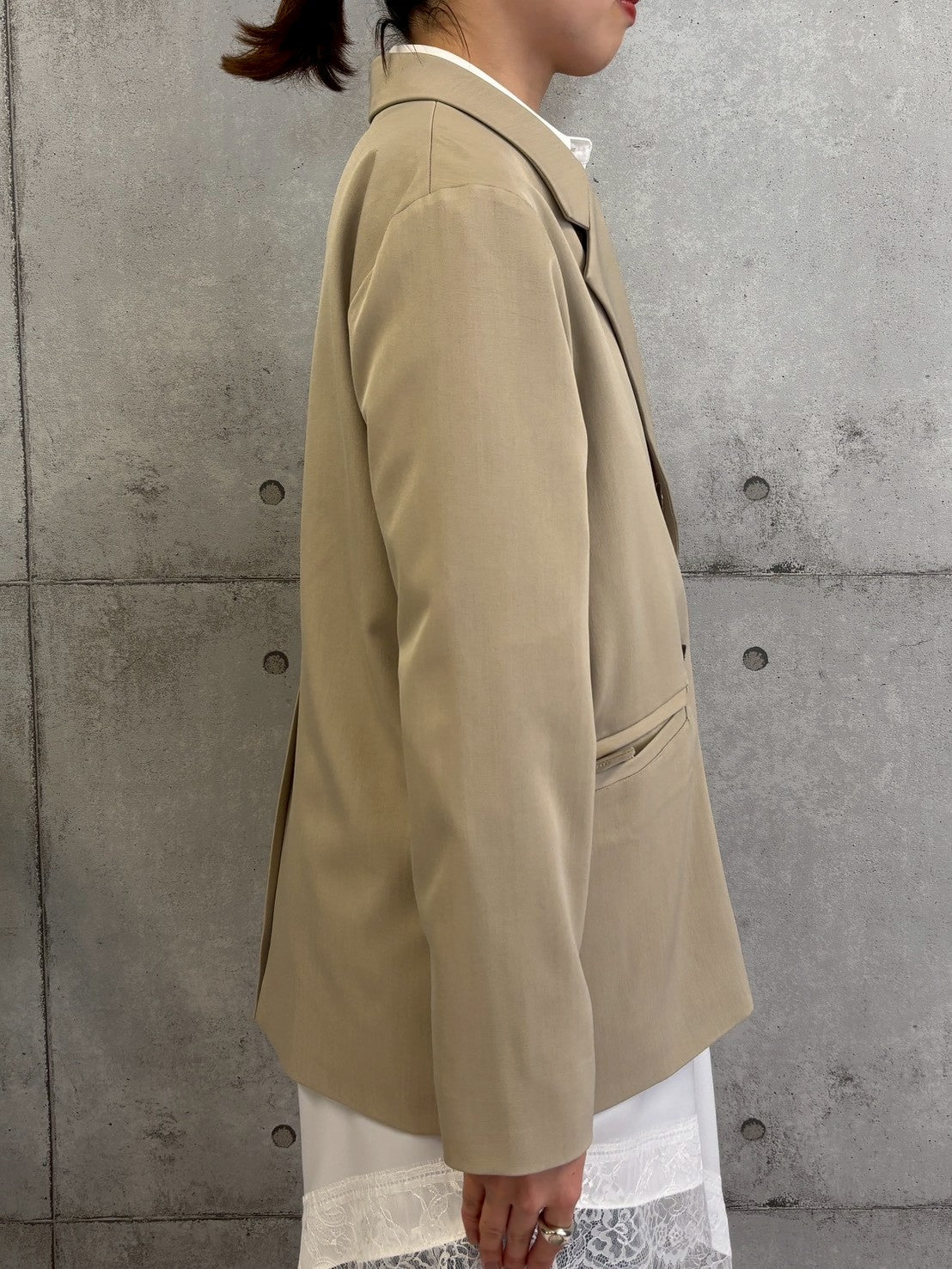 袖スリットダブルジャケット