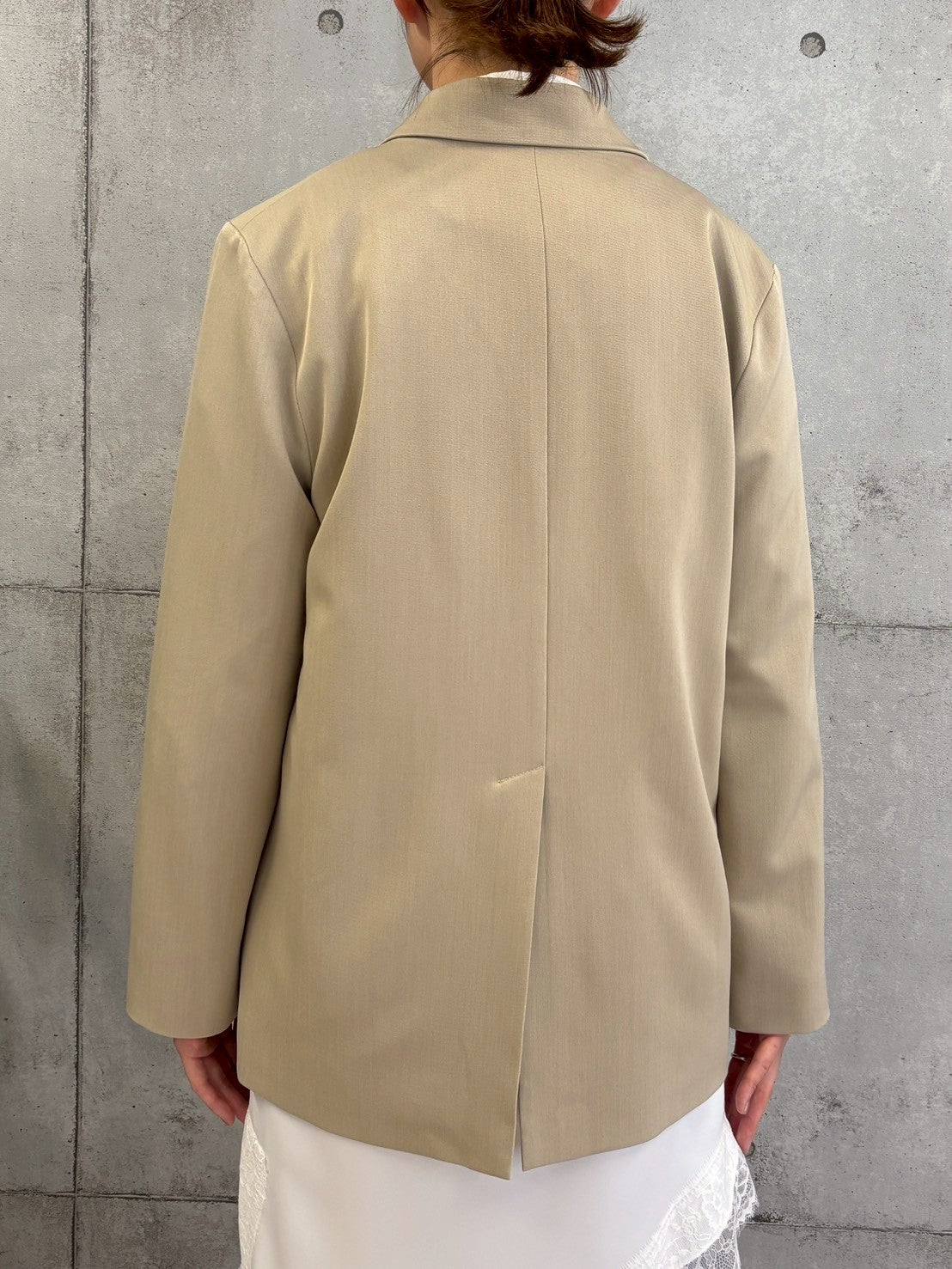 袖スリットダブルジャケット