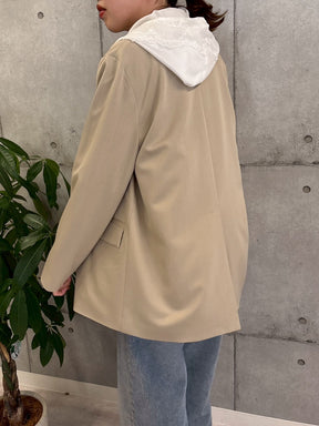 袖スリットダブルジャケット