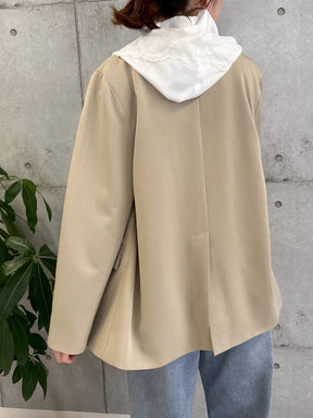 袖スリットダブルジャケット