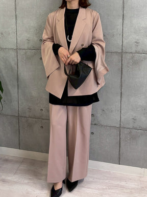 袖スリットダブルジャケット