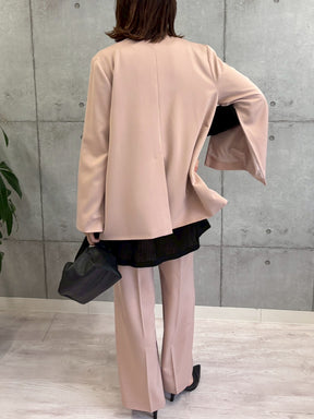 袖スリットダブルジャケット