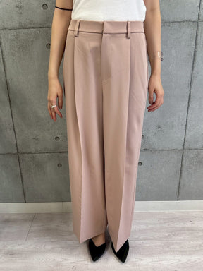 カーブポケットタックワイドパンツ