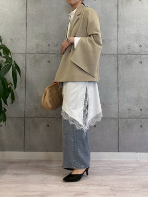 袖スリットダブルジャケット