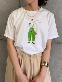 女の子柄Tシャツ