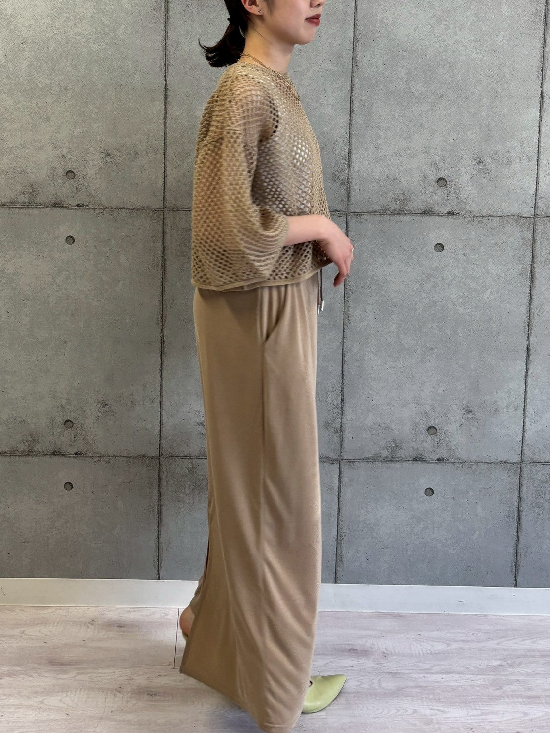 ソフト風合いIラインスカート.