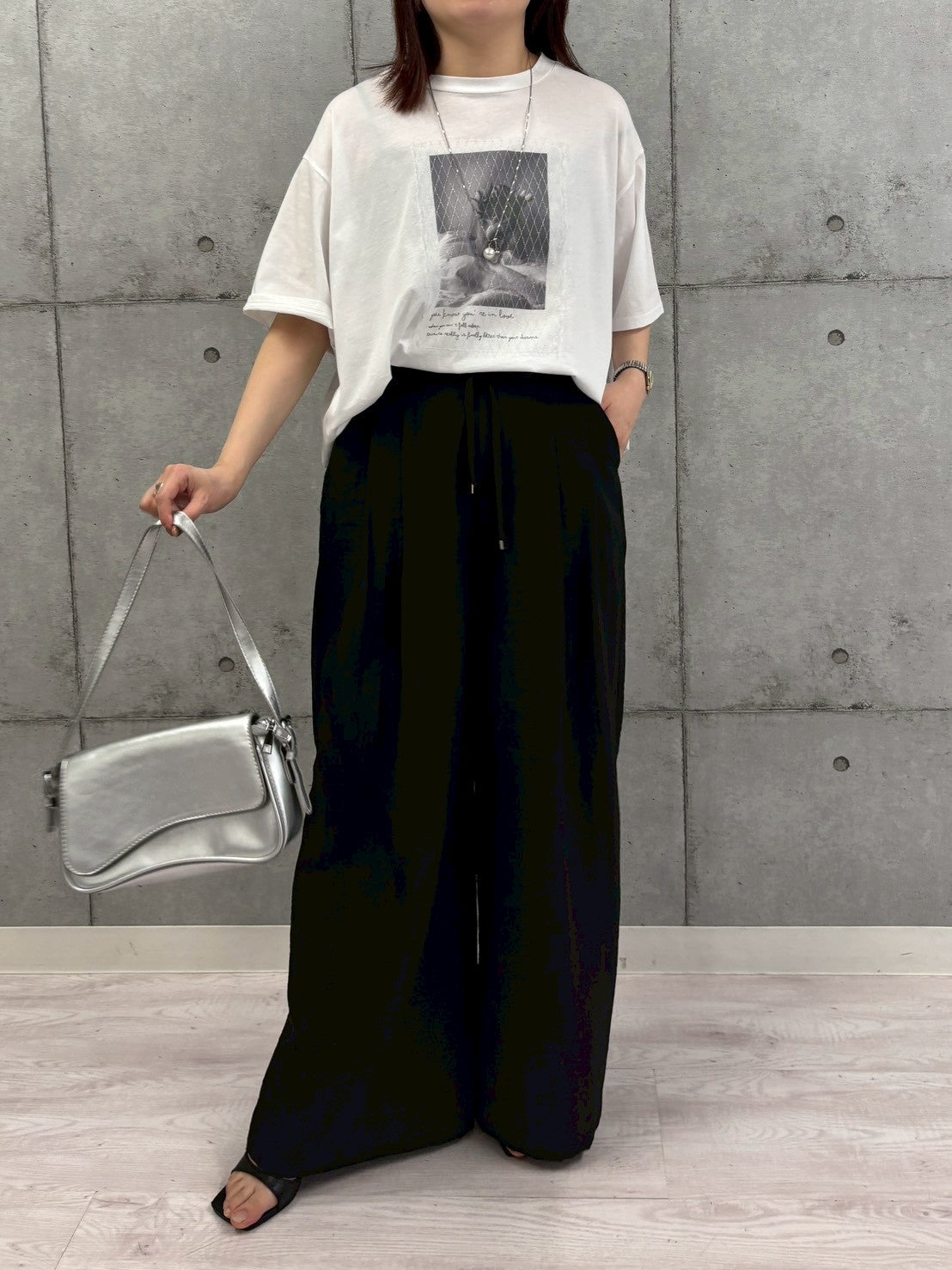 リラックスワイドパンツ