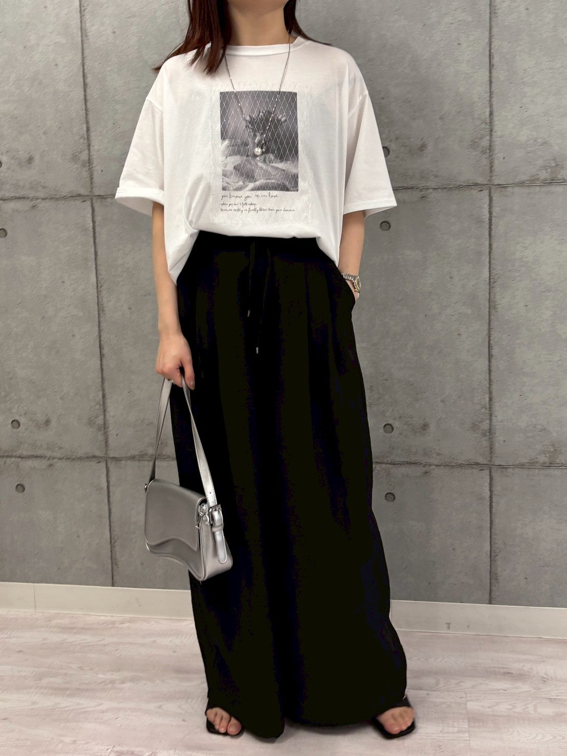 リラックスワイドパンツ