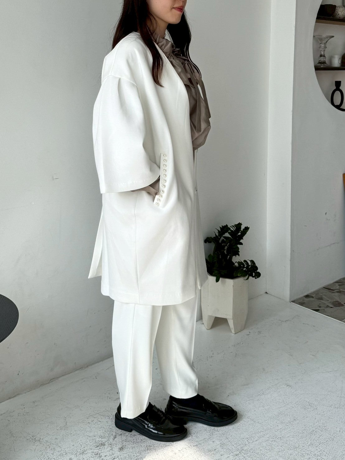 ポケットパール付きコート