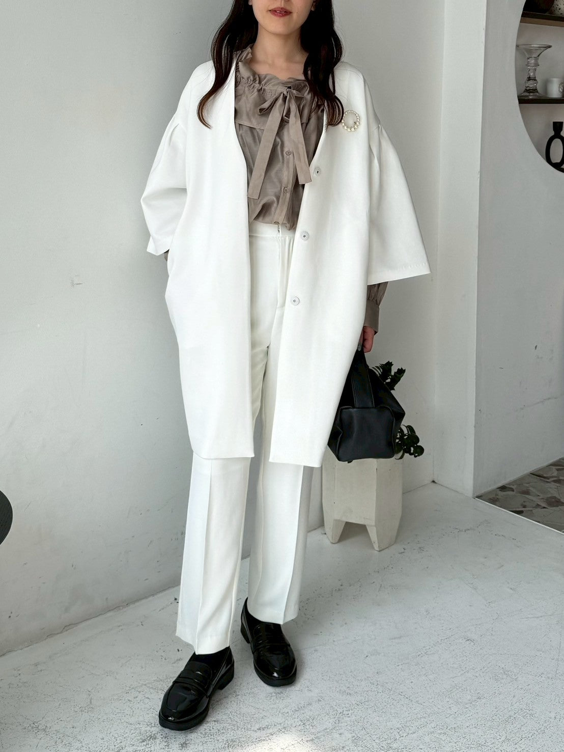 ポケットパール付きコート