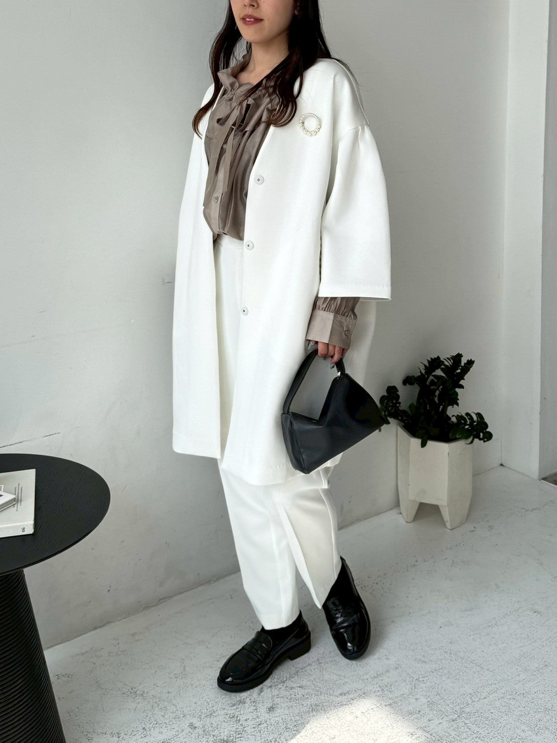 ポケットパール付きコート