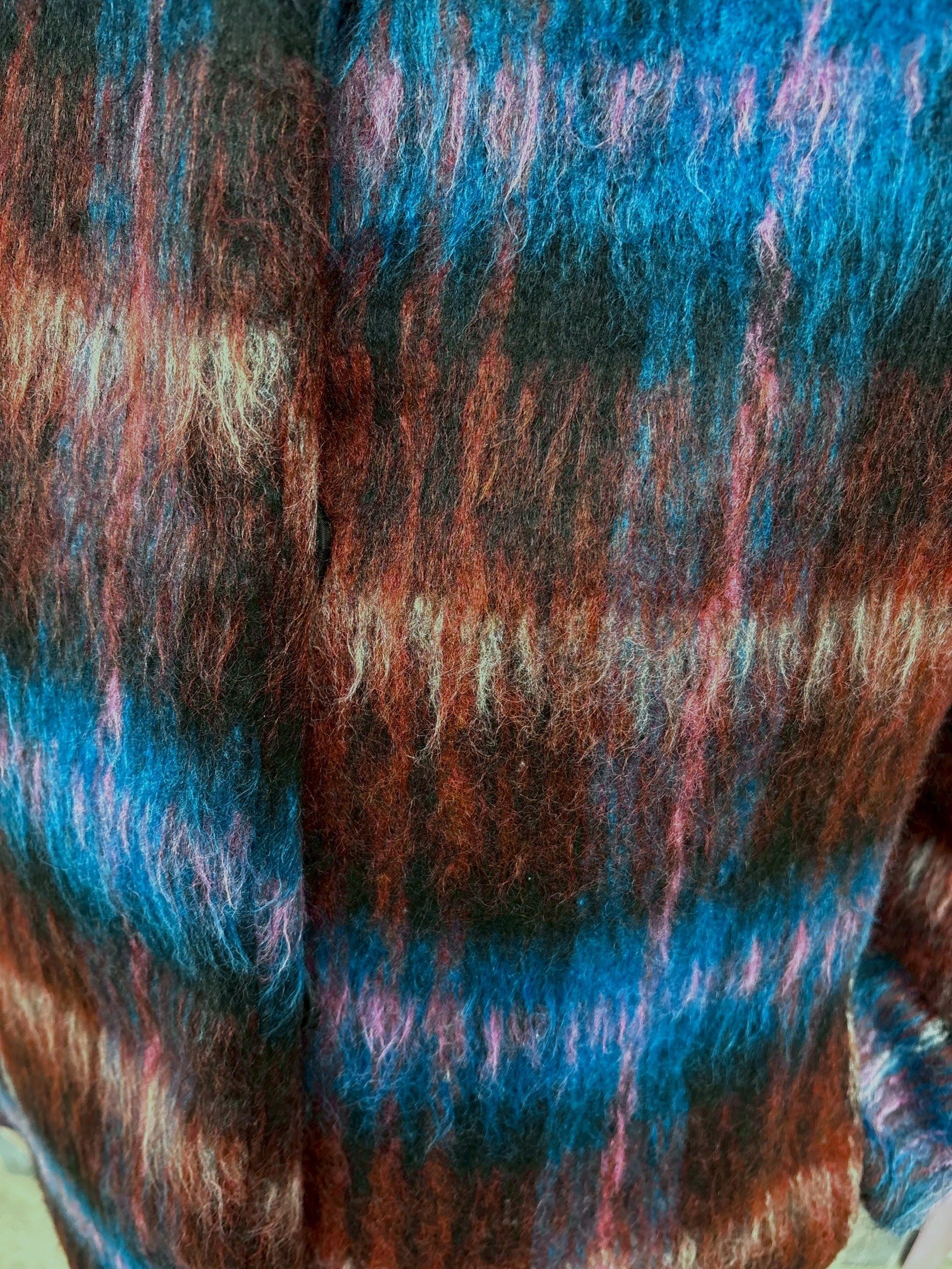 シャギーチェックブルゾン