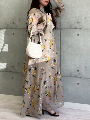 花柄大人ワンピース