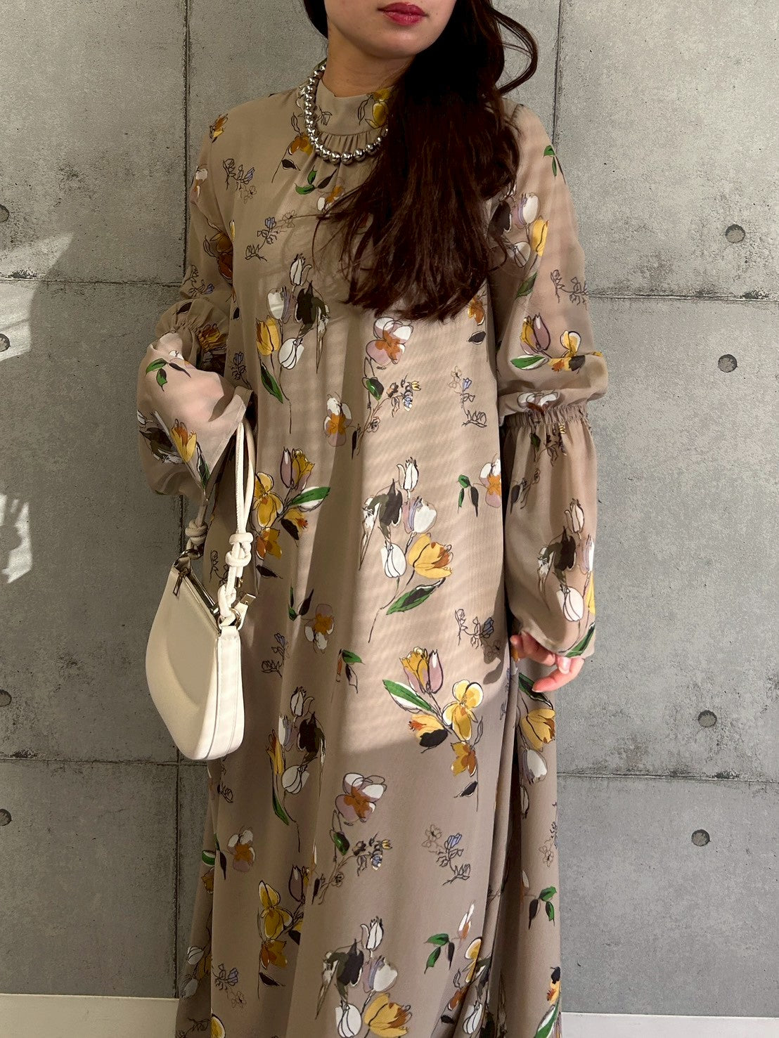 花柄大人ワンピース