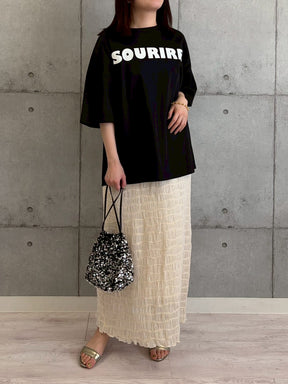 BIGシルエットロゴプリントTシャツ