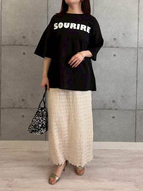 BIGシルエットロゴプリントTシャツ