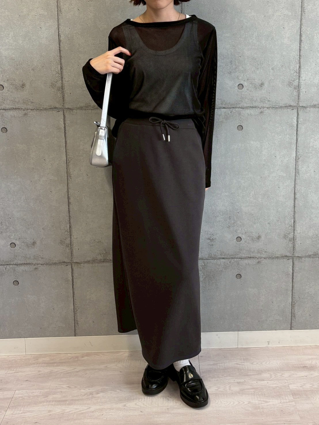 メッシュベロアトップス