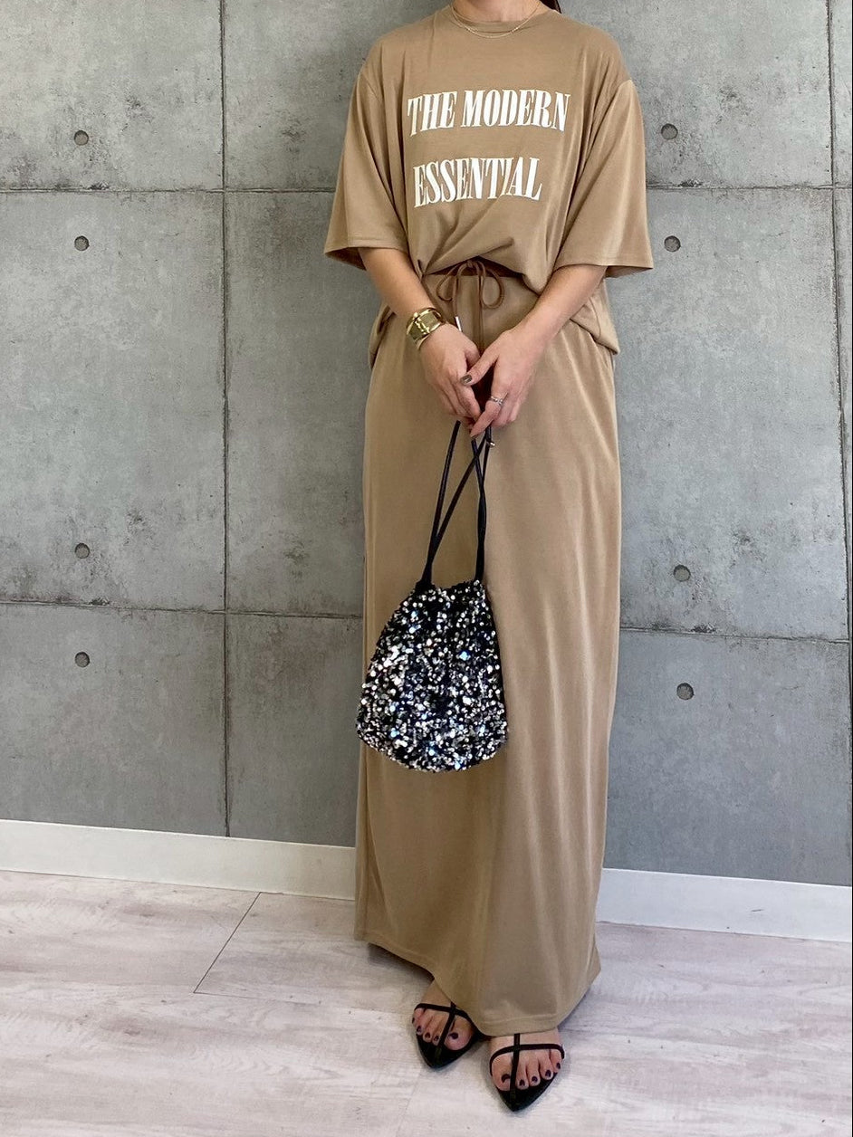 ソフト風合いIラインスカート.