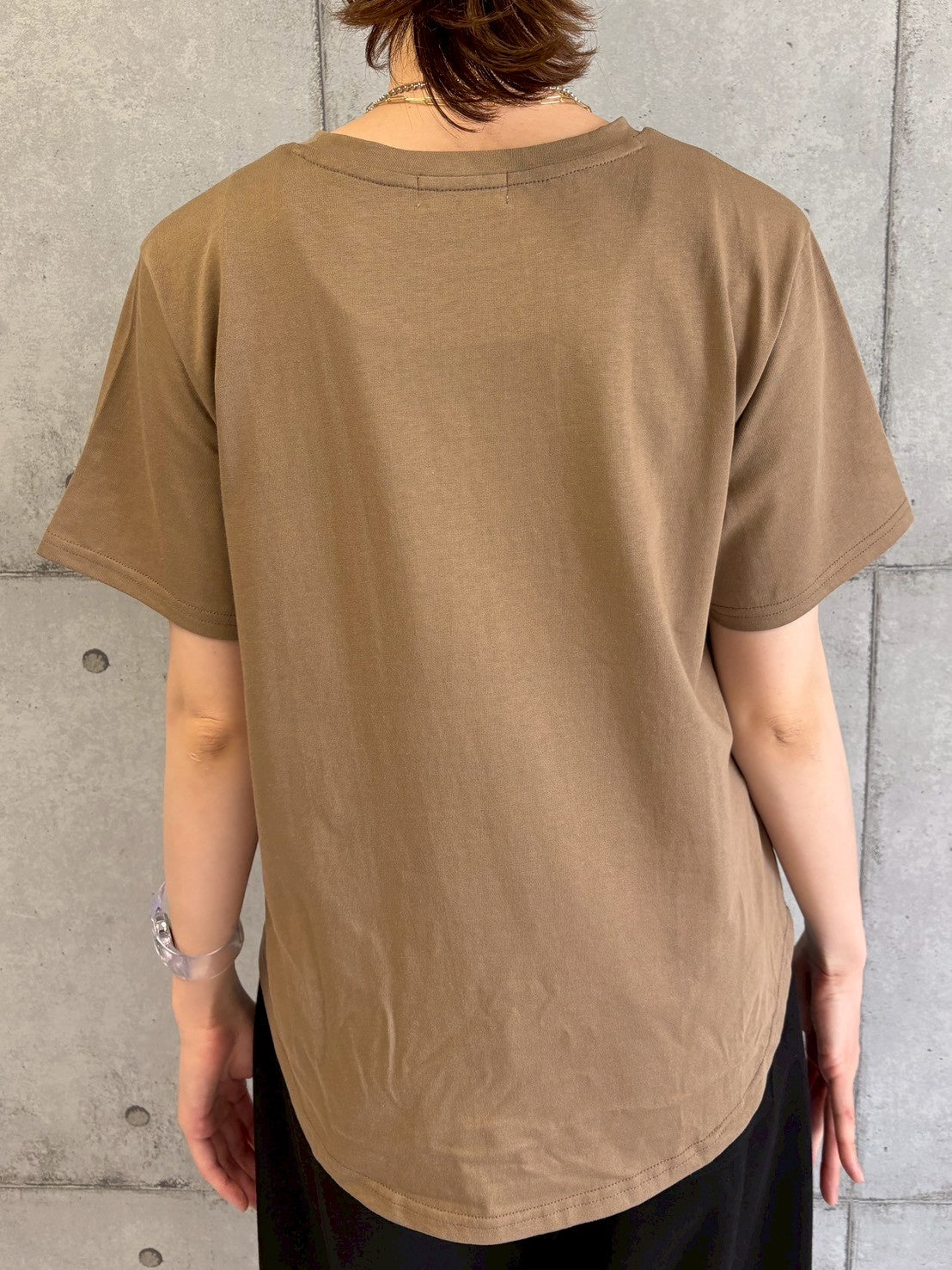 レオパードチュール重ねTシャツ