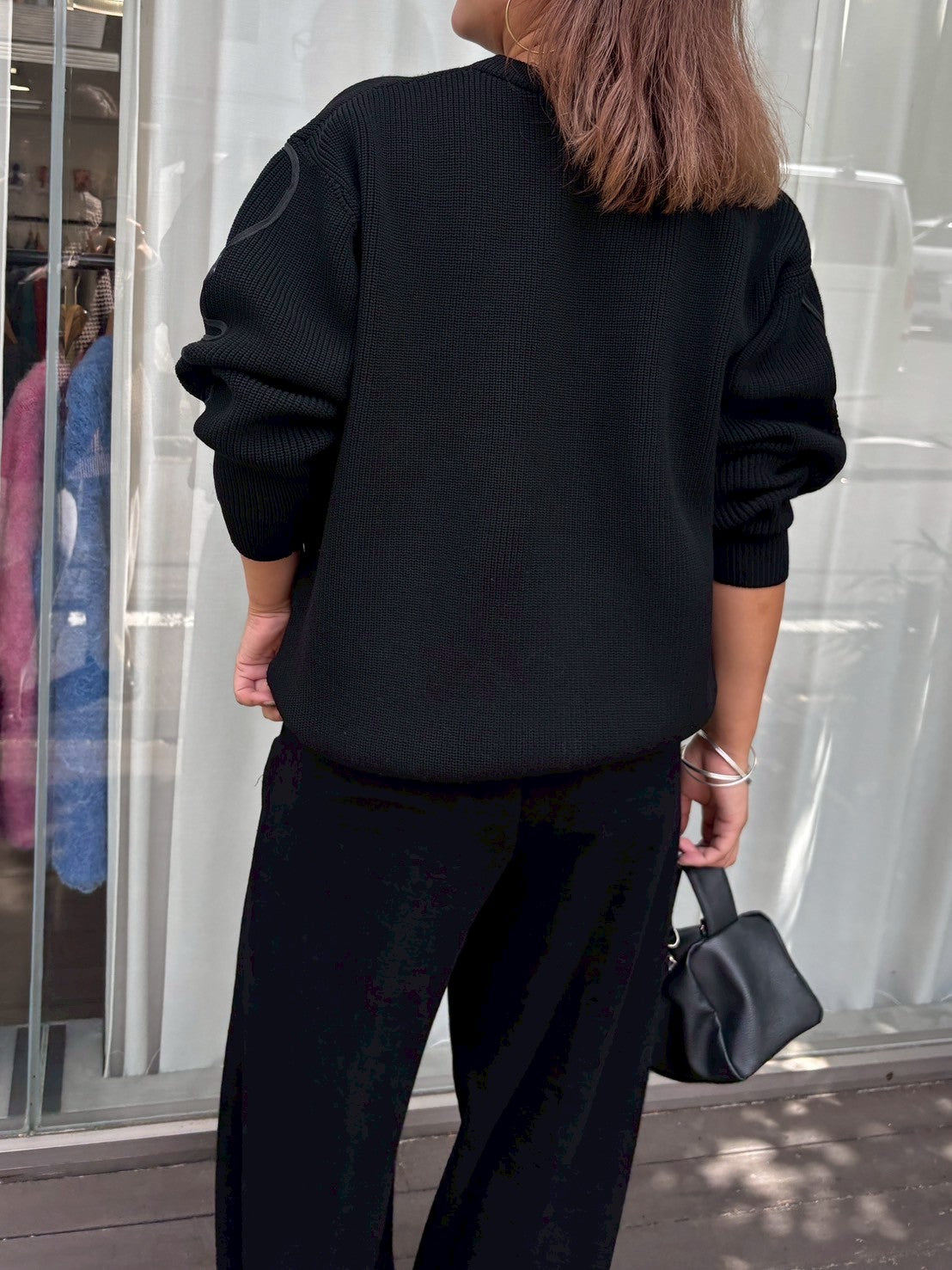 ニュアンスパターン畦ニット